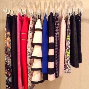 Elegant Black and White Striped Skirt